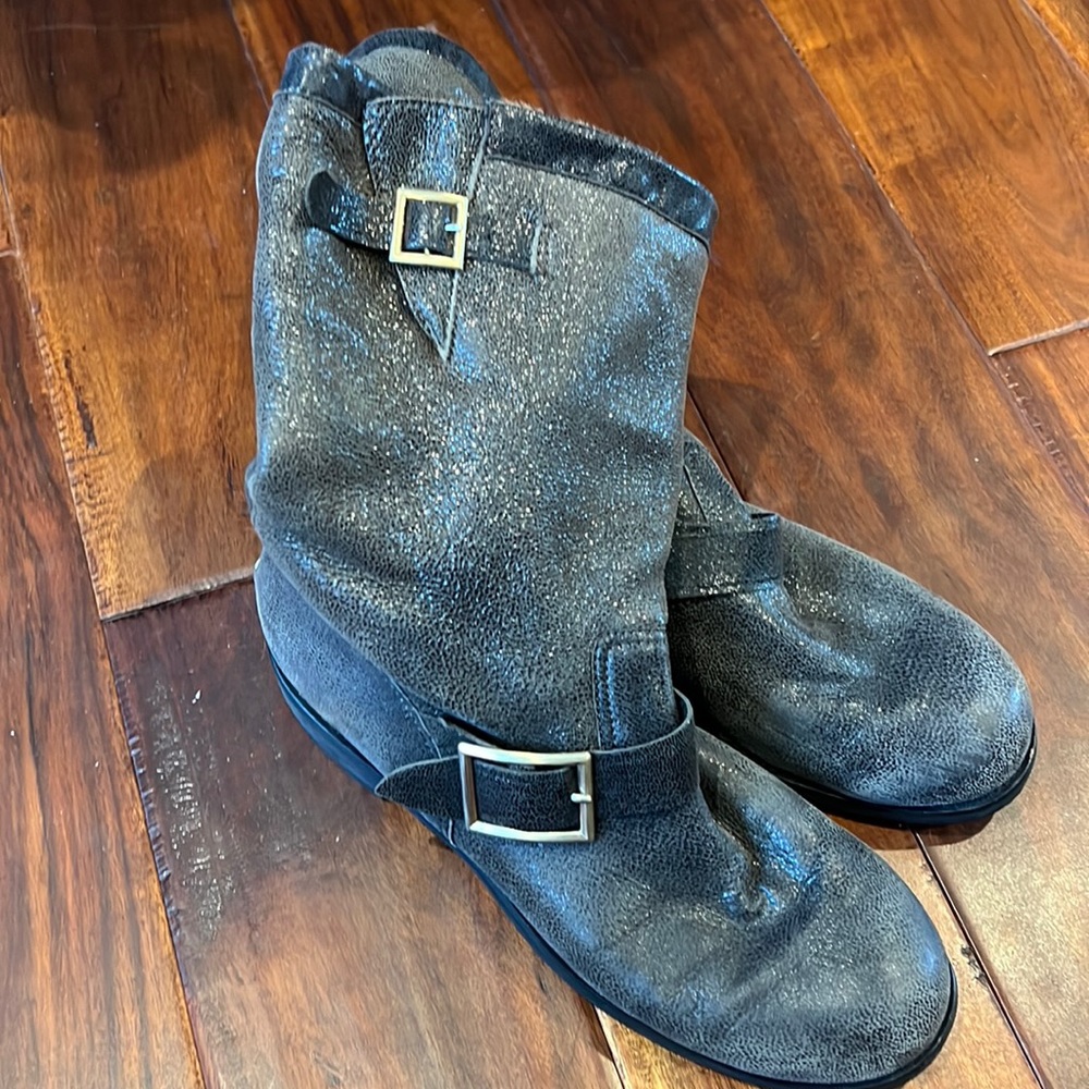 Jimmy choo womens shoes brown boot with slight sparkle
